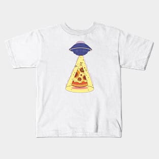 UFO and pizza Kids T-Shirt